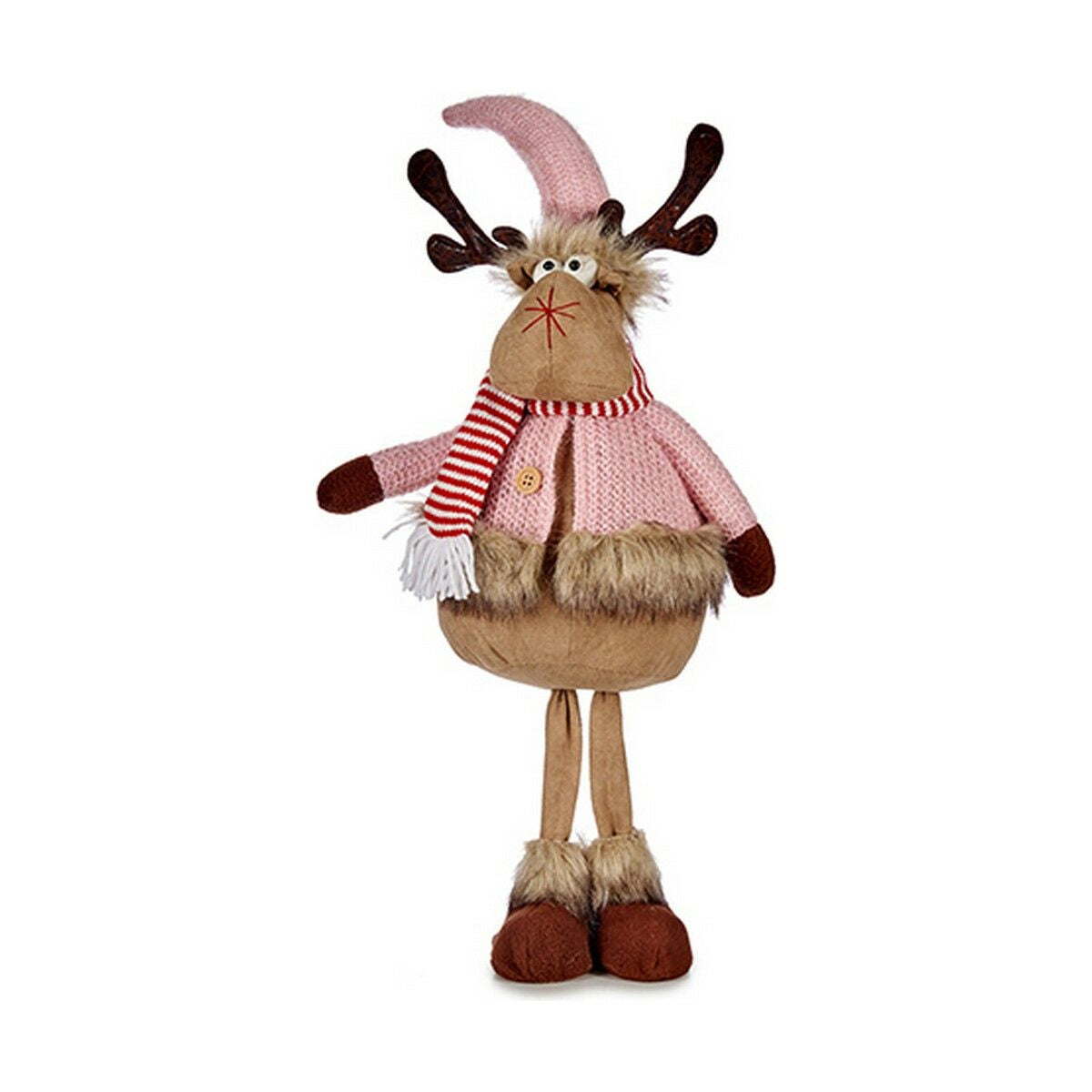 Pink Brown Christmas Reindeer 24 x 63 x 27 cm