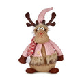 Pink Brown Christmas Reindeer 15 x 43 x 19 cm