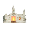 Decorative Christmas House Figure 10.2 x 30.2 x 40 cm Ceramic