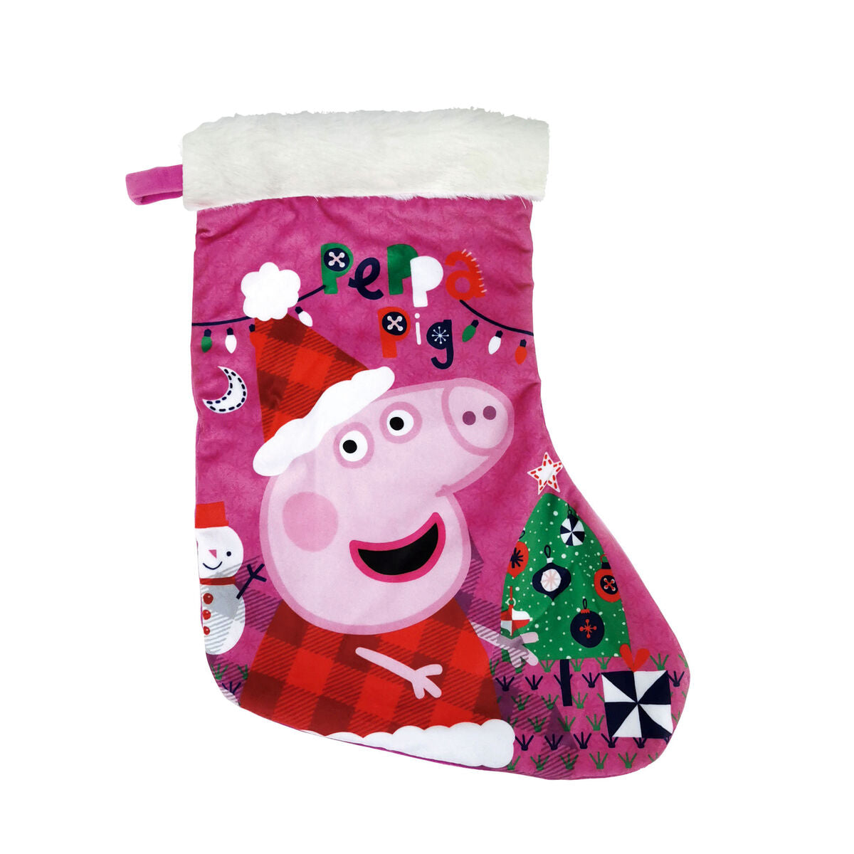 Meia de Natal Peppa Pig Cosy corner 42 cm