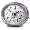 Timemark Analog Alarm Clock, Silver, Lightweight LED, Silent, Snooze, Night Mode, 9 x 9 x 5.5 cm (9 x 9 x 5.5 cm)