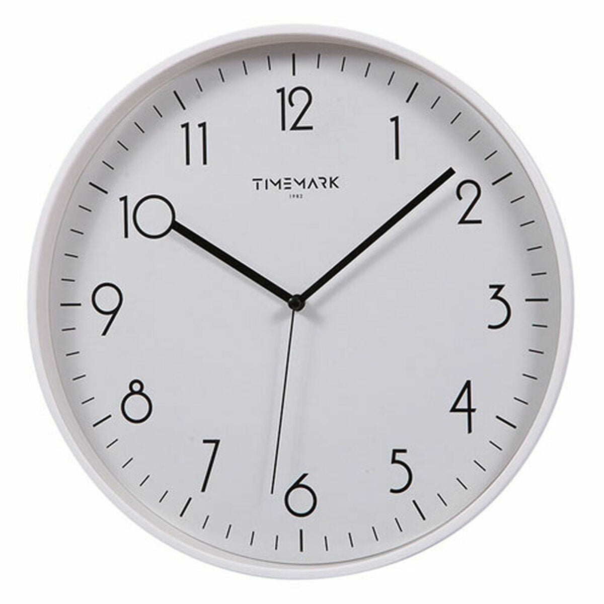 White Timemark Wall Clock (30 x 30 cm)