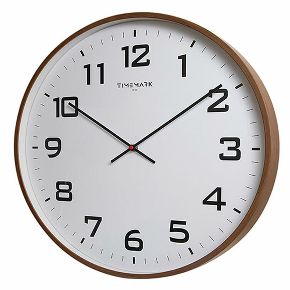 Timemark Brown Wooden Wall Clock 50 x 50 cm