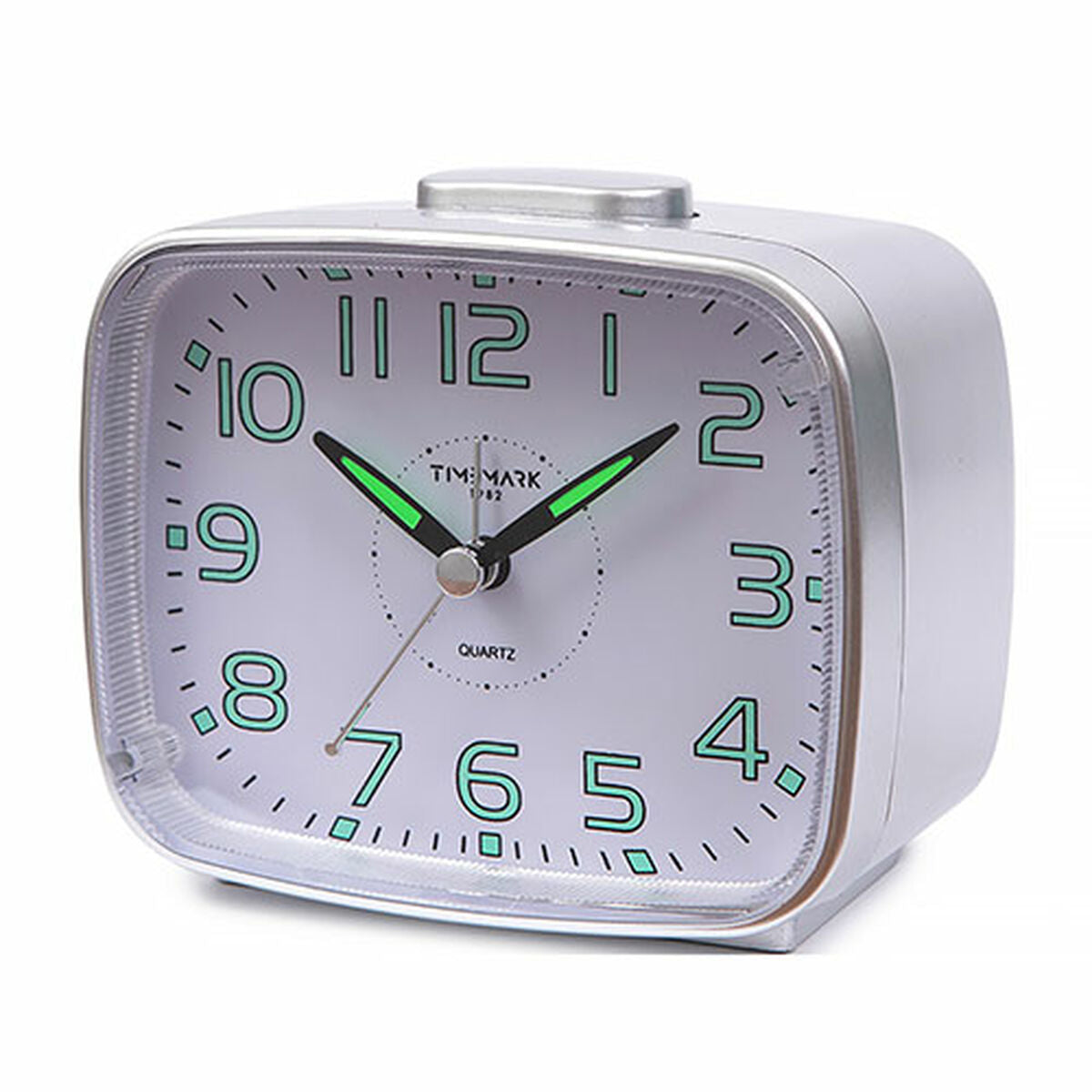 Reloj despertador Timemark 12 x 9,5 x 6,5 cm Analógico tradicional Plata