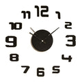 Caison Black Wall Clock Ø 35 cm Adhesive