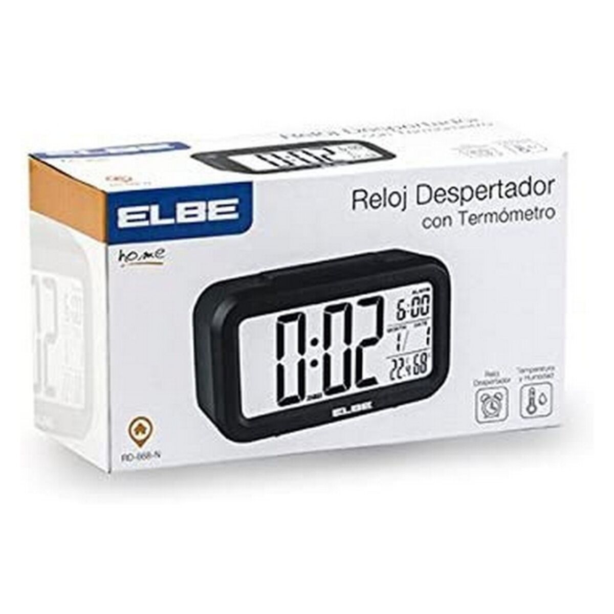 ELBE RD-668 Black 4.4" Alarm Clock