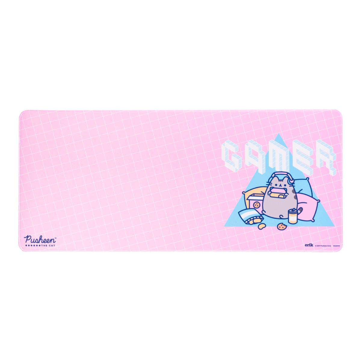 XL Gaming Mouse Pad - Pusheen Desk Protector / Pink 
