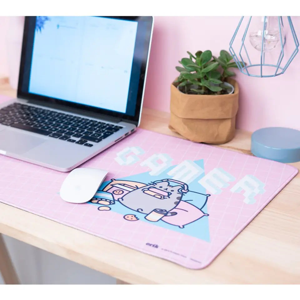 XL Gaming Mouse Pad - Pusheen Desk Protector / Pink 