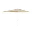 Marbueno Steel Parasol with 6 Ribs, 200x300 cm, Beige Polyester, for Garden, Pool and Terrace, 10192