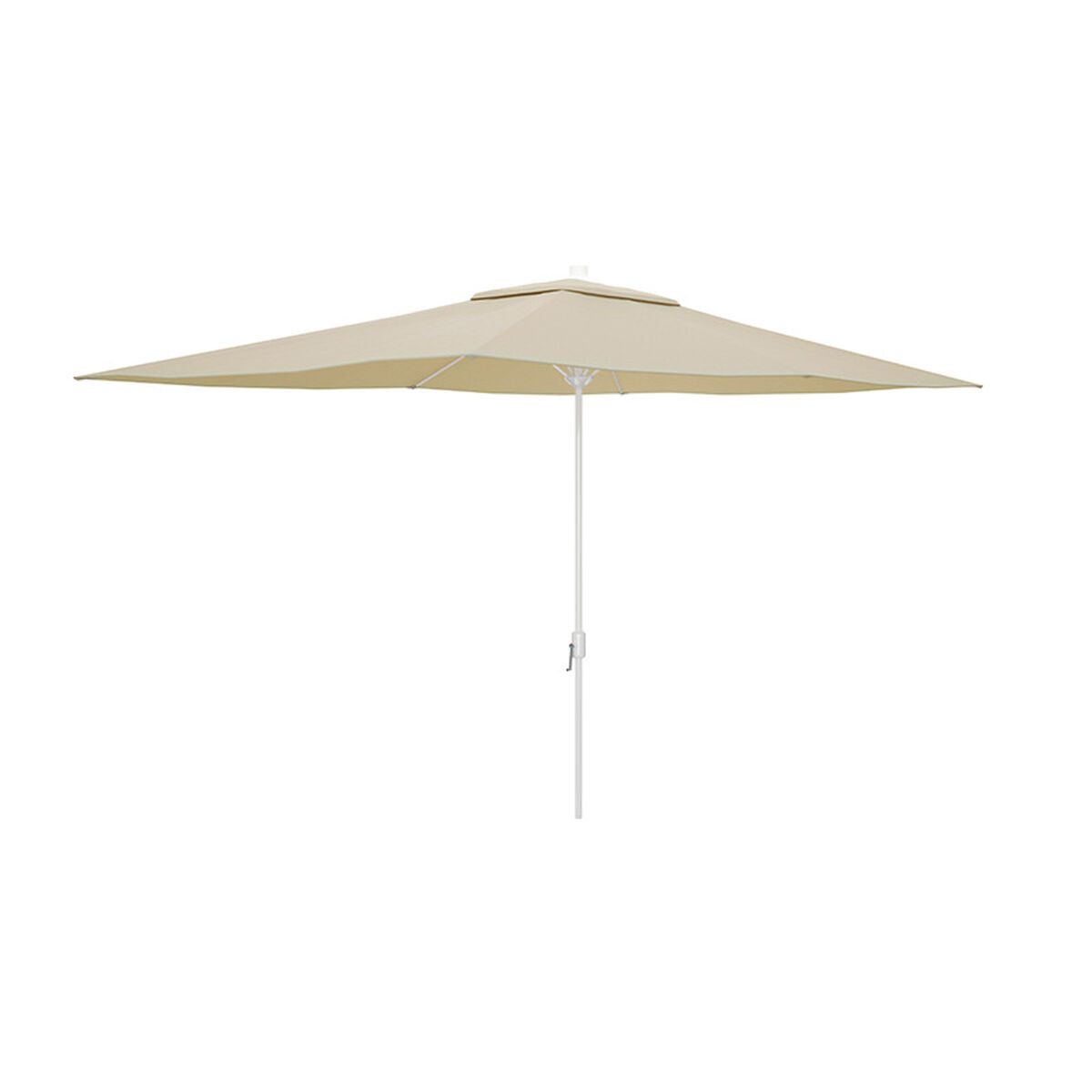 Marbueno Steel Parasol with 6 Ribs, 200x300 cm, Beige Polyester, for Garden, Pool and Terrace, 10192