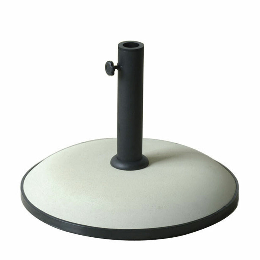 Marbueno Round Umbrella Base 50x37 cm 25KG White Garden, Pool, Terrace 10453
