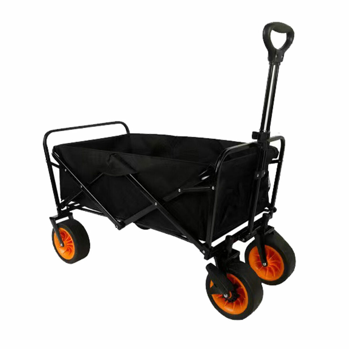 Carrito Multiusos Plegável Marbueno Aço 200 KG Preto Jardim, Praia e Camping 86X50X59 cm