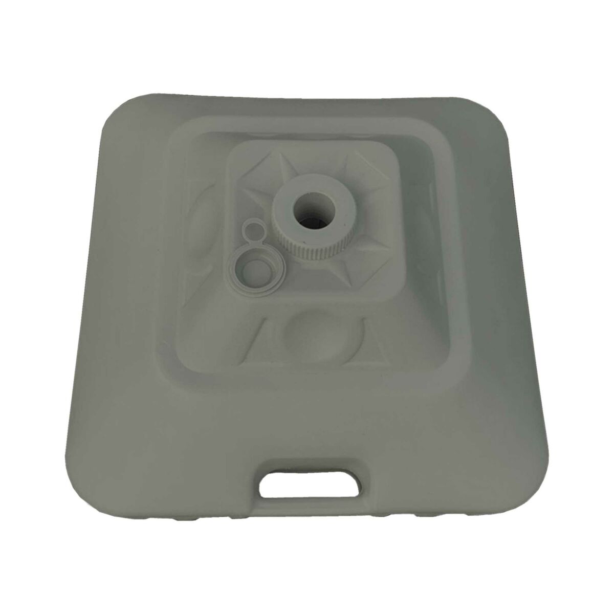 Base Sombrilla Cuadrada Marbueno 45x45x27 cm 30L Branco Jardim, Piscina, Terraço