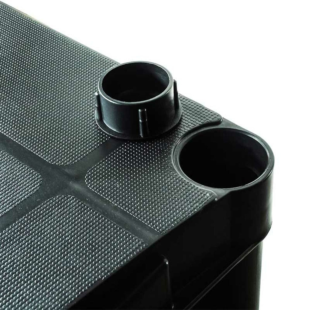 Marbueno Estante 5 Prateleiras Plástico Preto 61x31x171 cm Jardim 10538