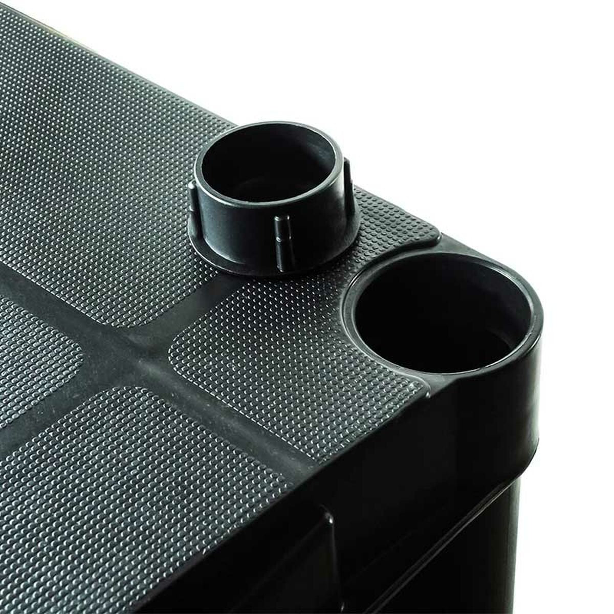 Marbueno Estante 5 Prateleiras Plástico Preto 61x31x171 cm Jardim 10538