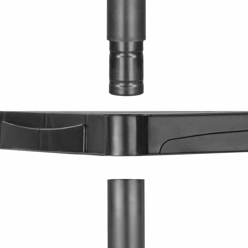 Marbueno 5-Shelf Plastic Bookshelf, Black, 90x40x180 cm, Garden, 10539