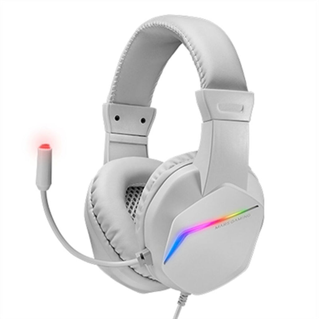 Mars Gaming MH122 White Gaming Headphones with Microphone