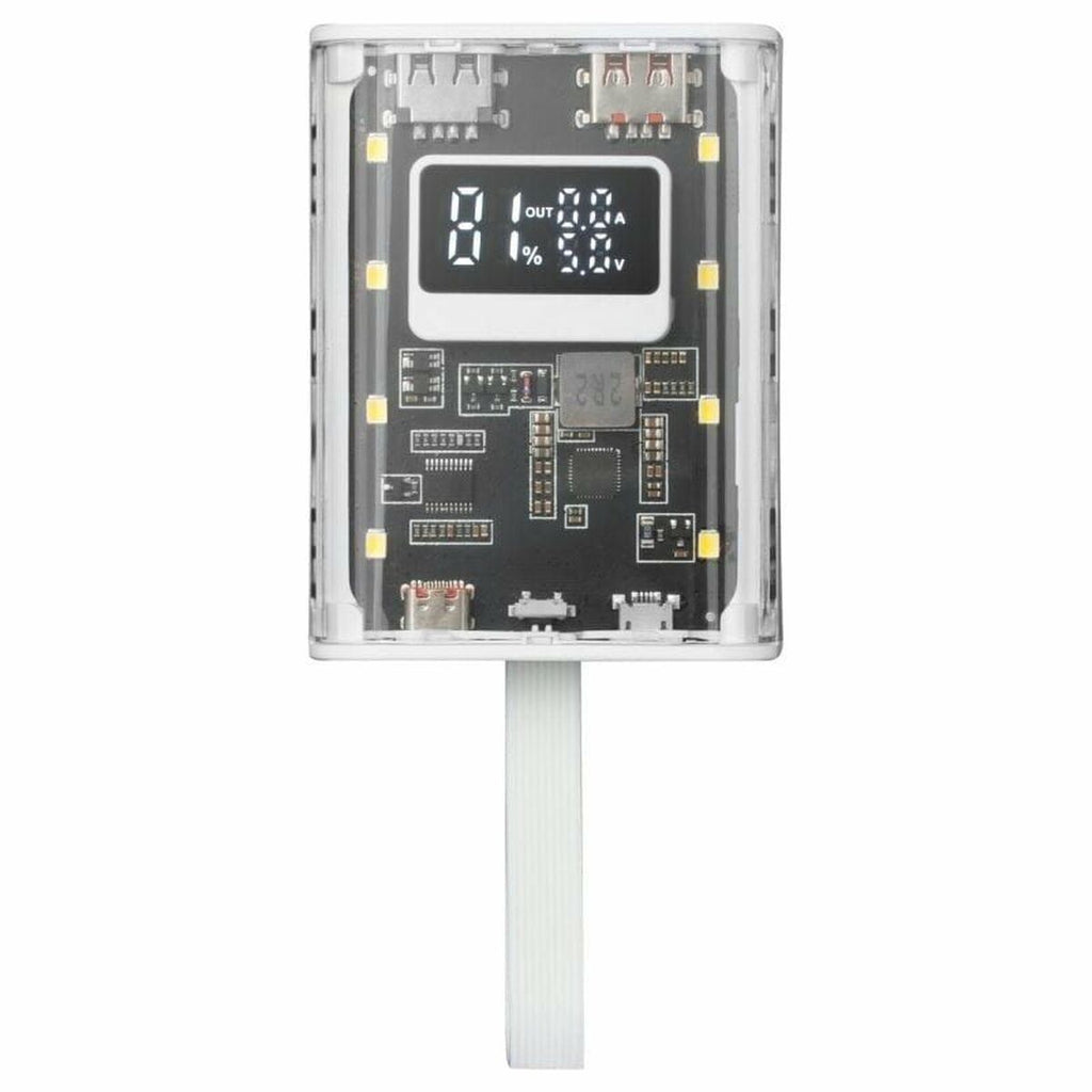 Batería externa Mars Gaming MPK10KW blanca de 10000 mAh