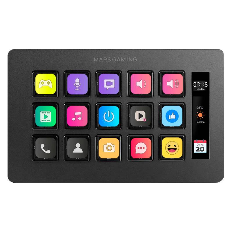 Control Deck Mars Gaming MSD-ONE Slim Black