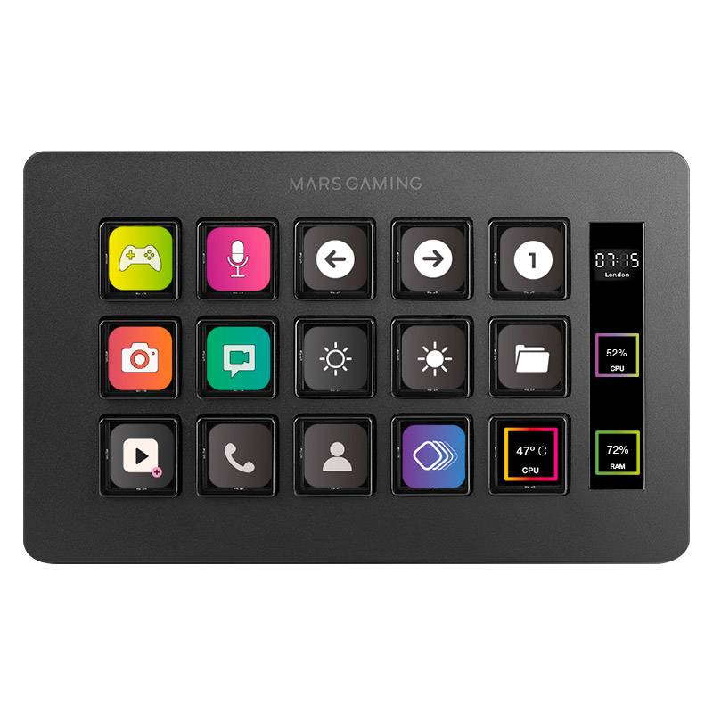 Control Deck Mars Gaming MSD-ONE Slim Black