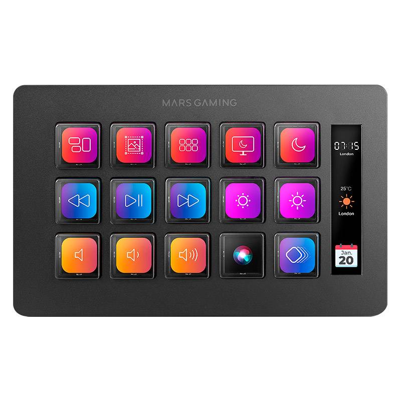 Control Deck Mars Gaming MSD-ONE Slim Black