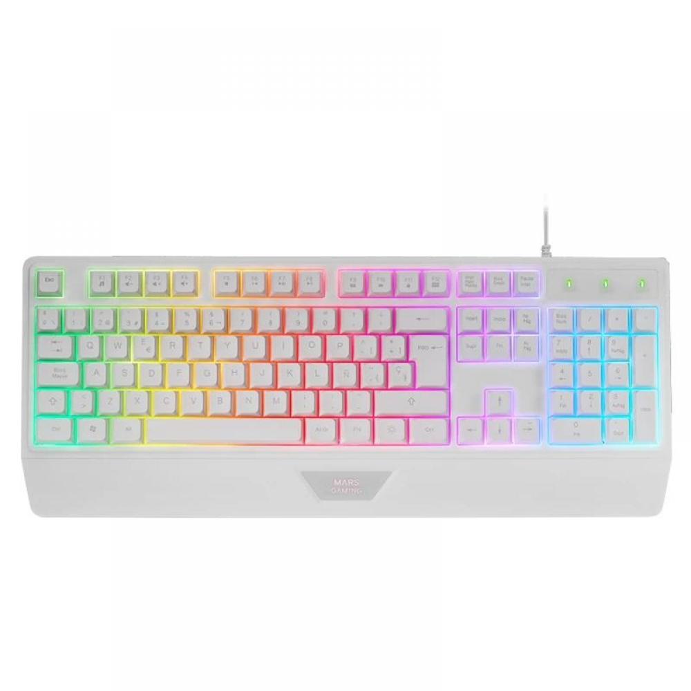 Mars Gaming Keyboard in Portuguese, White / MK124