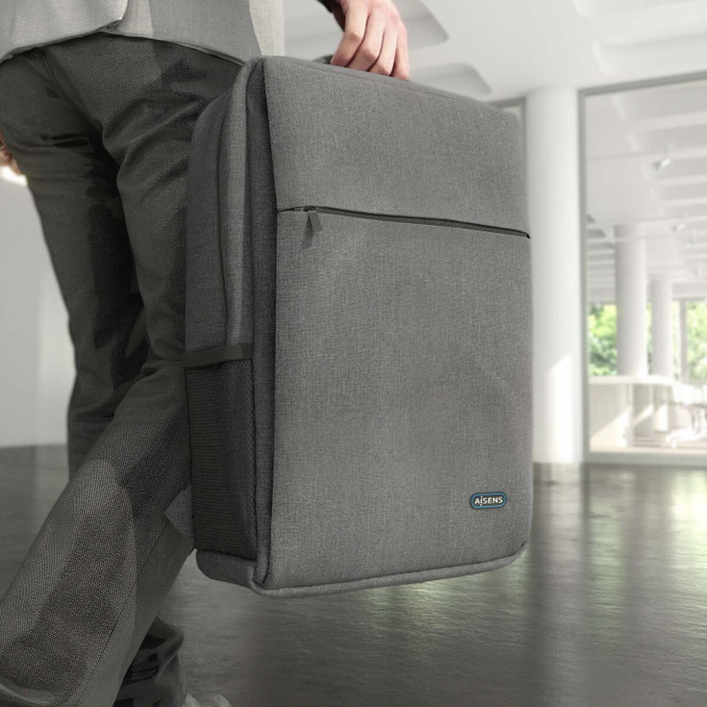 Mochila gris para portátil de 17" Aisens ASBG-BP081-GR