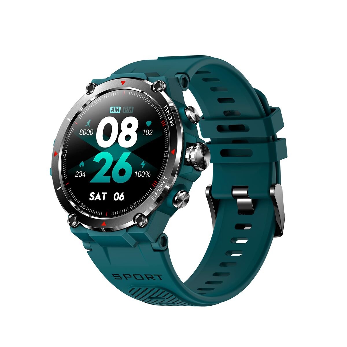 Smartwatch DCU STRAVA Cyan 1.3 "