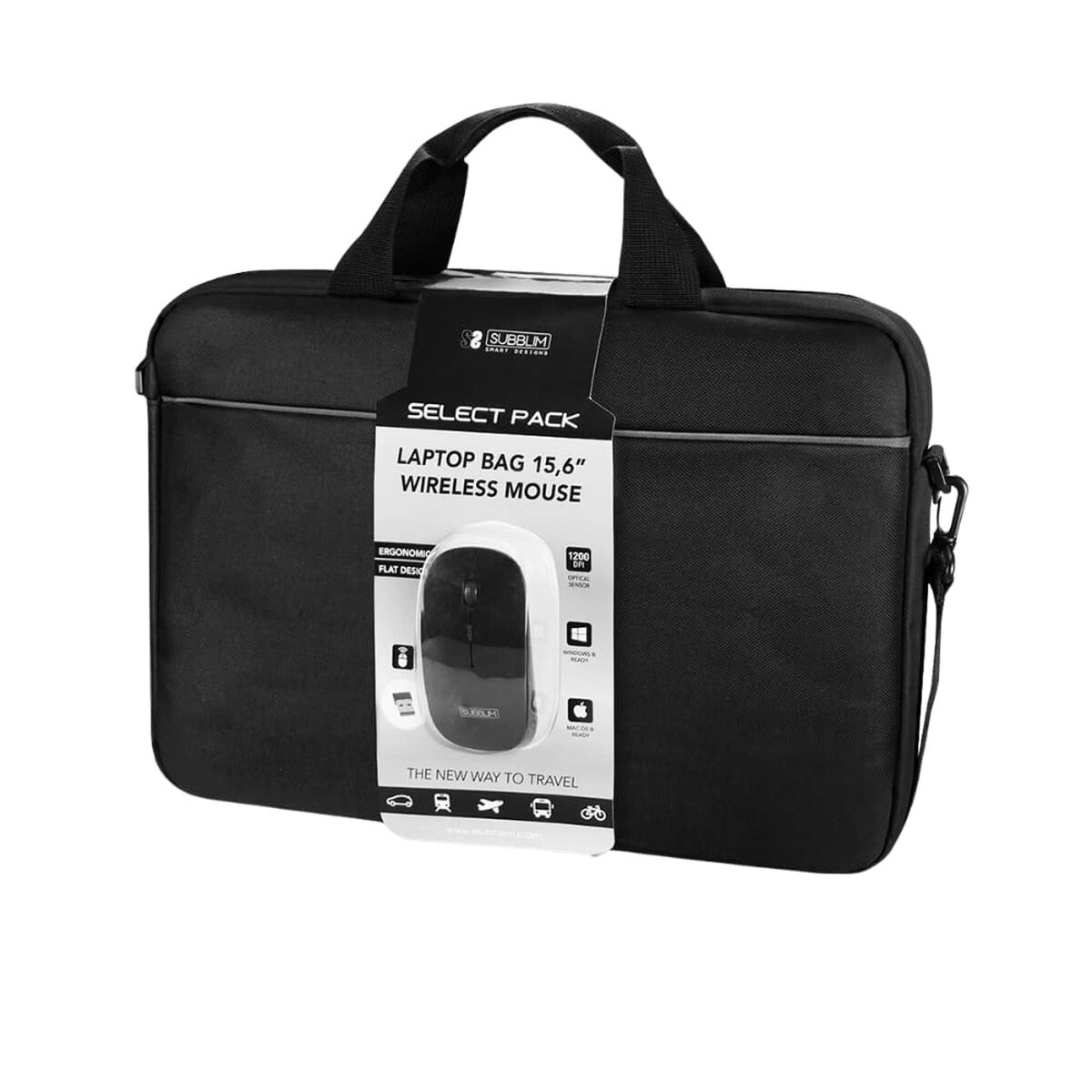 Estuche para portátil Subblim SUB-LB-2SP0050 negro de 15,6"