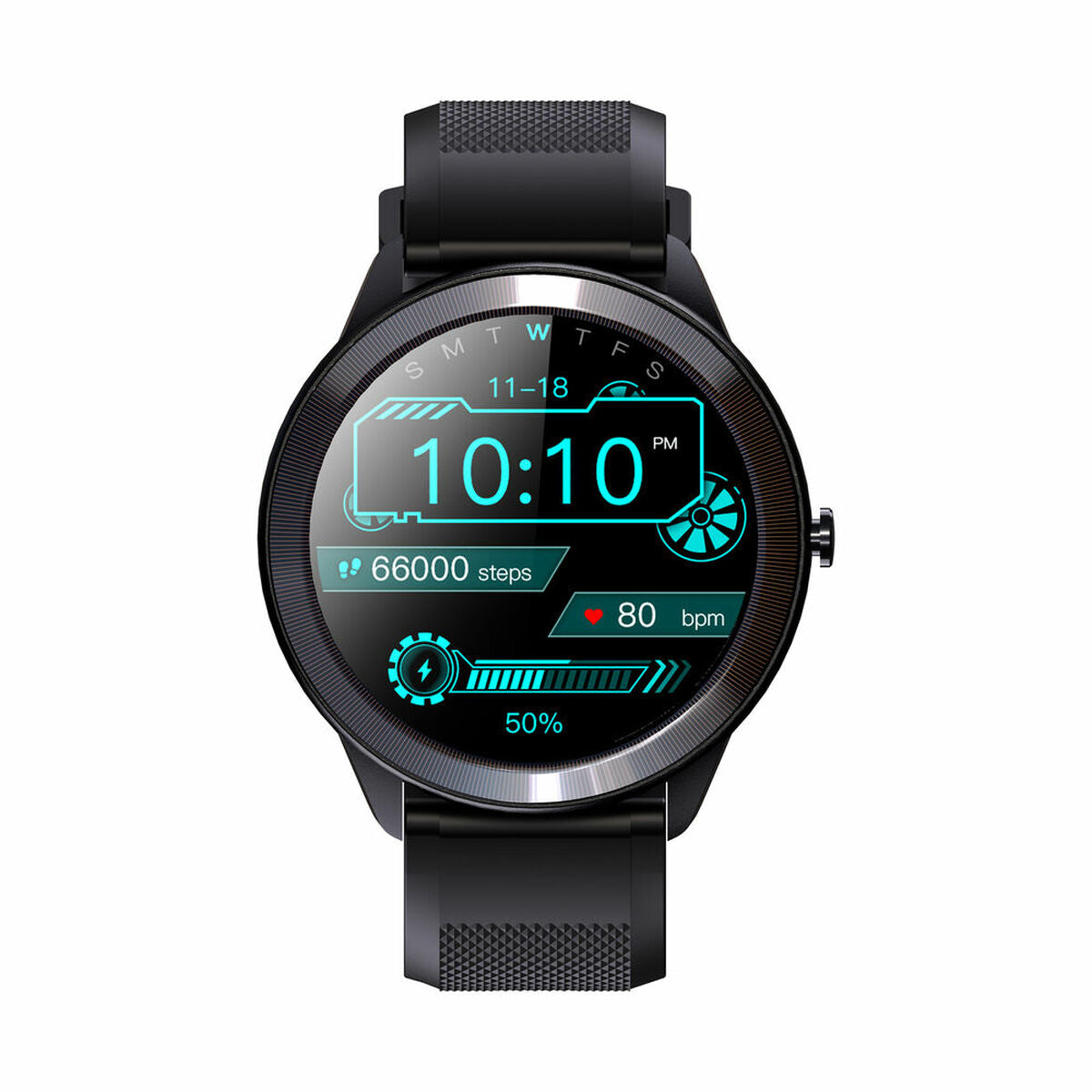 Smartwatch LEOTEC Wave Preto IPS 200 mAh Bluetooth 5.0 1,28"