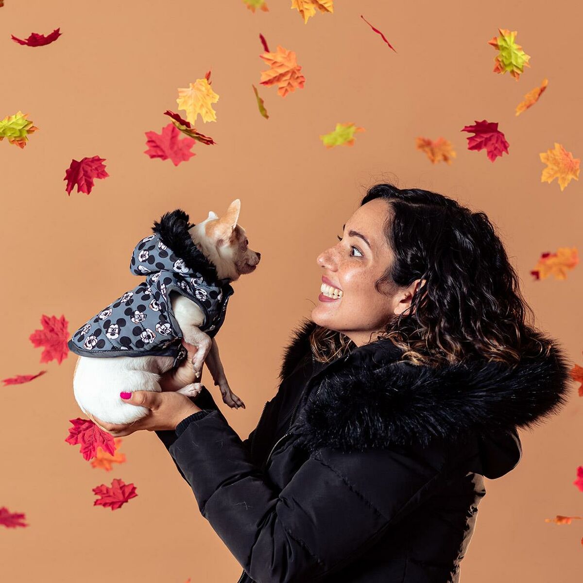 Mickey Mouse Gray Dog Coat