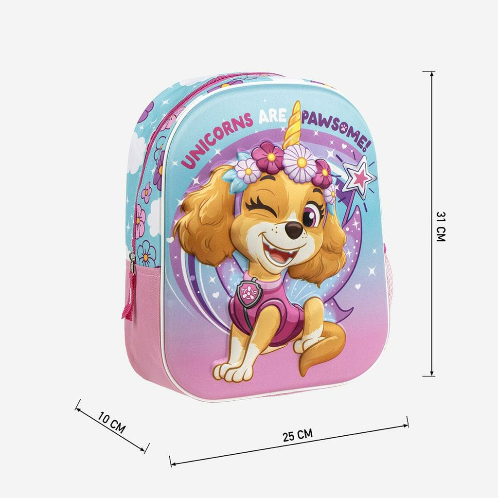 Mochila Escolar The Paw Patrol Cor de Rosa 25,0 x 31,0 x 10,0 cm