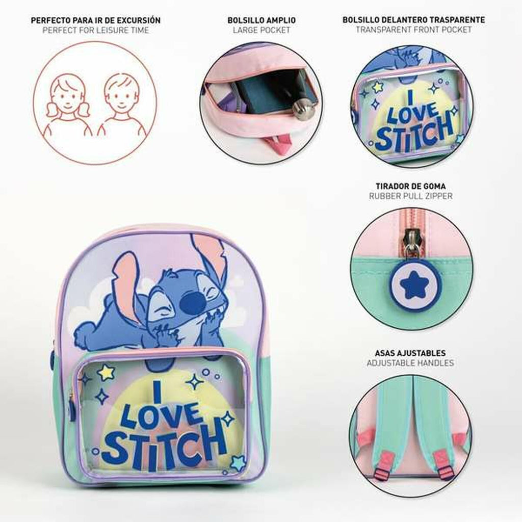 Stitch Lilac School Backpack