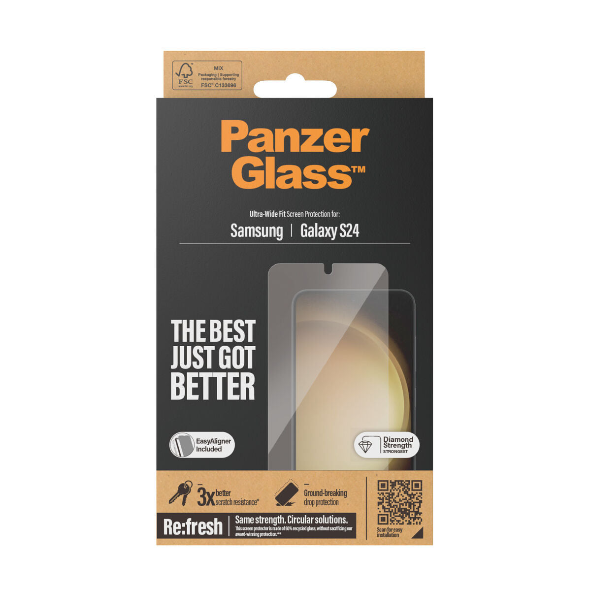 Protector de pantalla Panzer Glass 7350 para Samsung Galaxy S24