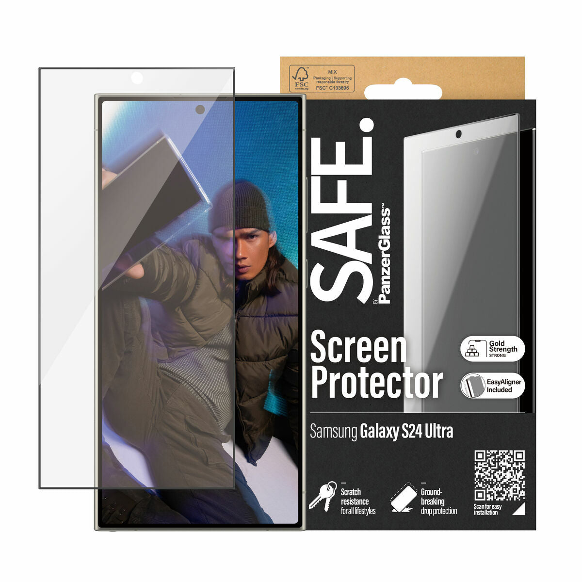 Panzer Glass SAFE95668 screen protector for Samsung Galaxy S24 Ultra