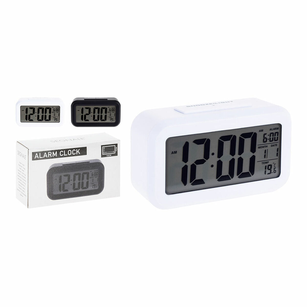 Segnale Digital Alarm Clock 14 x 7 x 4.5 cm