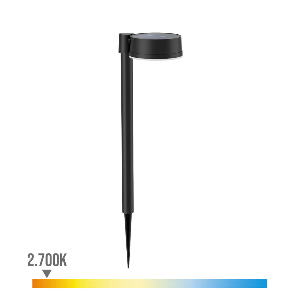 Philips Vynce 1.5W Solar Garden Stake 11.2 x 14.2 x 54 cm Black Plastic Round (2700K) (Warm White) (1 Unit)