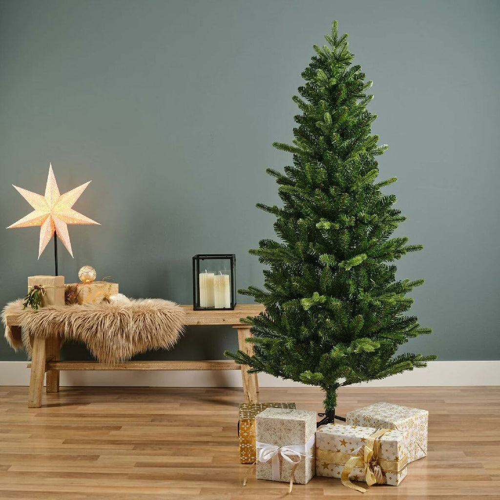 Everlands Christmas Tree, Green PVC Metal Polystyrene Fir Wood, Ø 83 x 150 cm