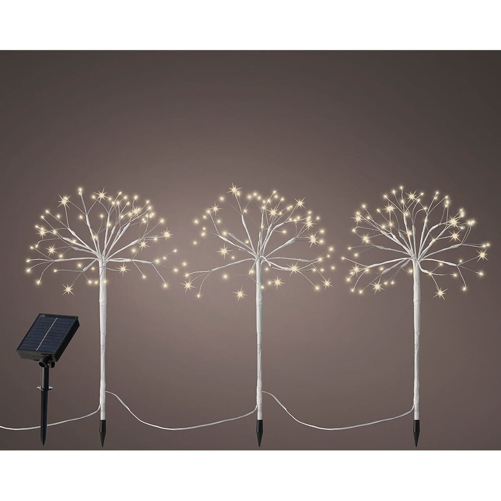 Lumineo White Christmas Mini LED Garden Stake Set (3 Pieces)
