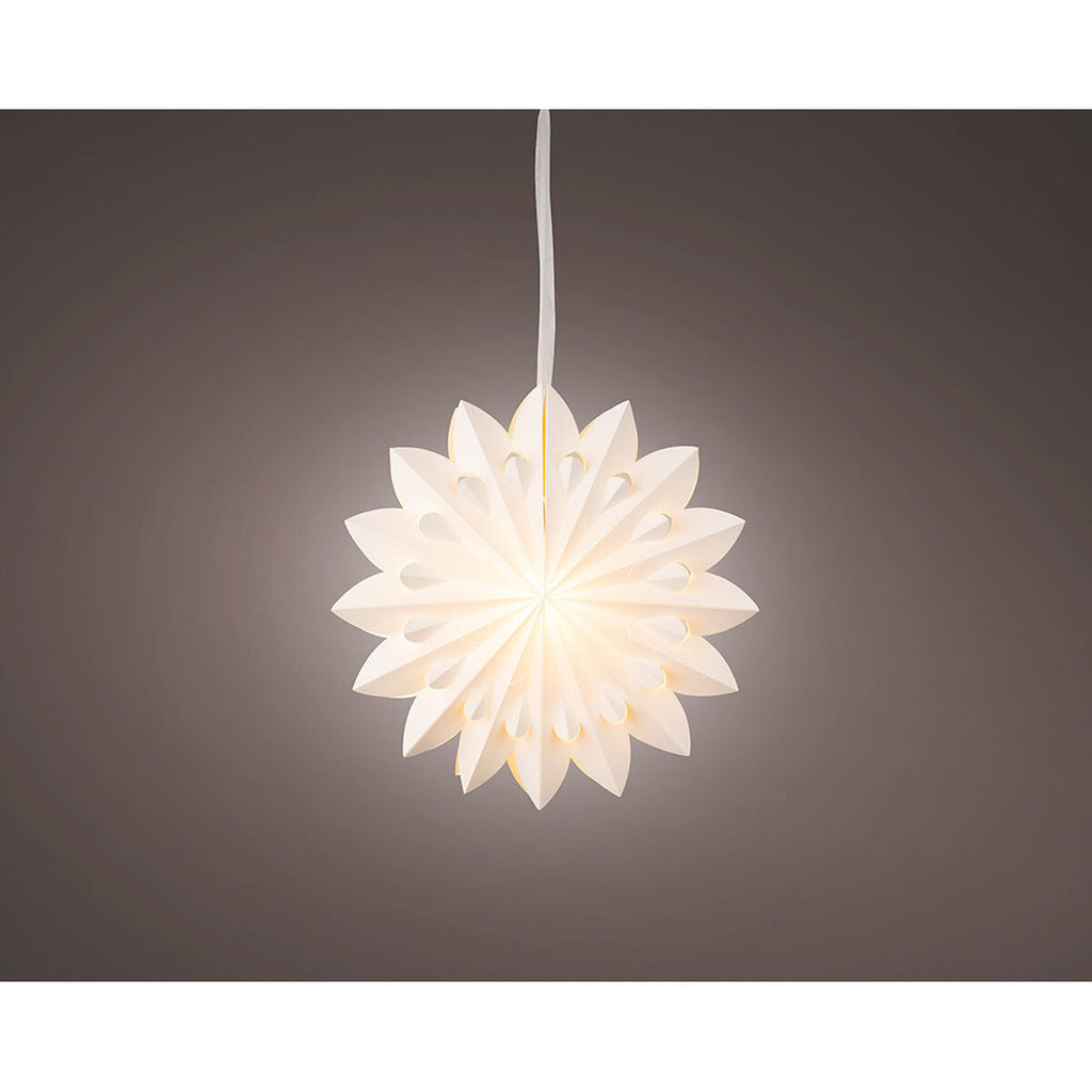 Estrela de Natal Lumineo Papel Ø 40 x 20,5 cm Para pendurar