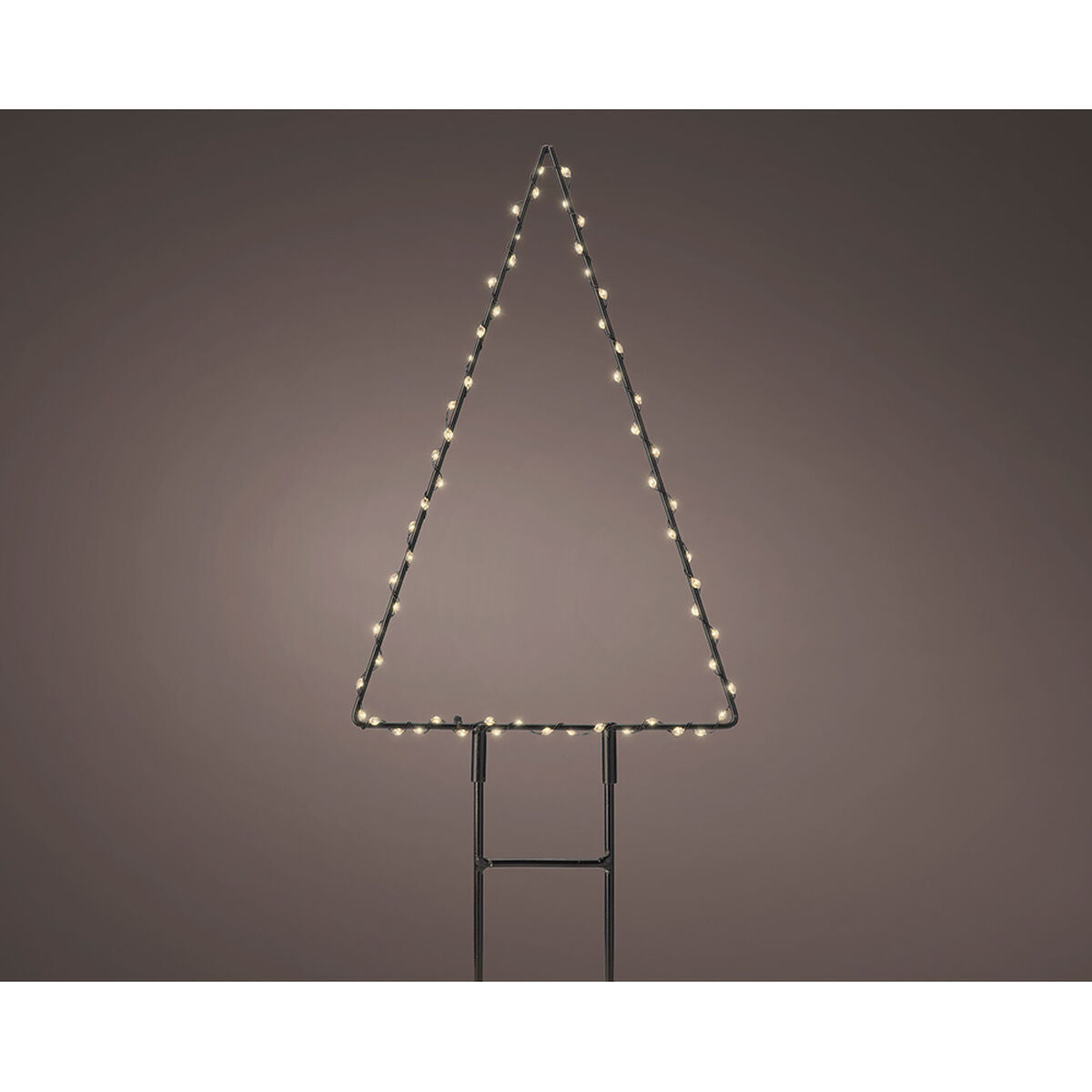 Lumineo - Decoración navideña para árbol de Navidad (18 x 27 cm, estaca metálica, microLED)