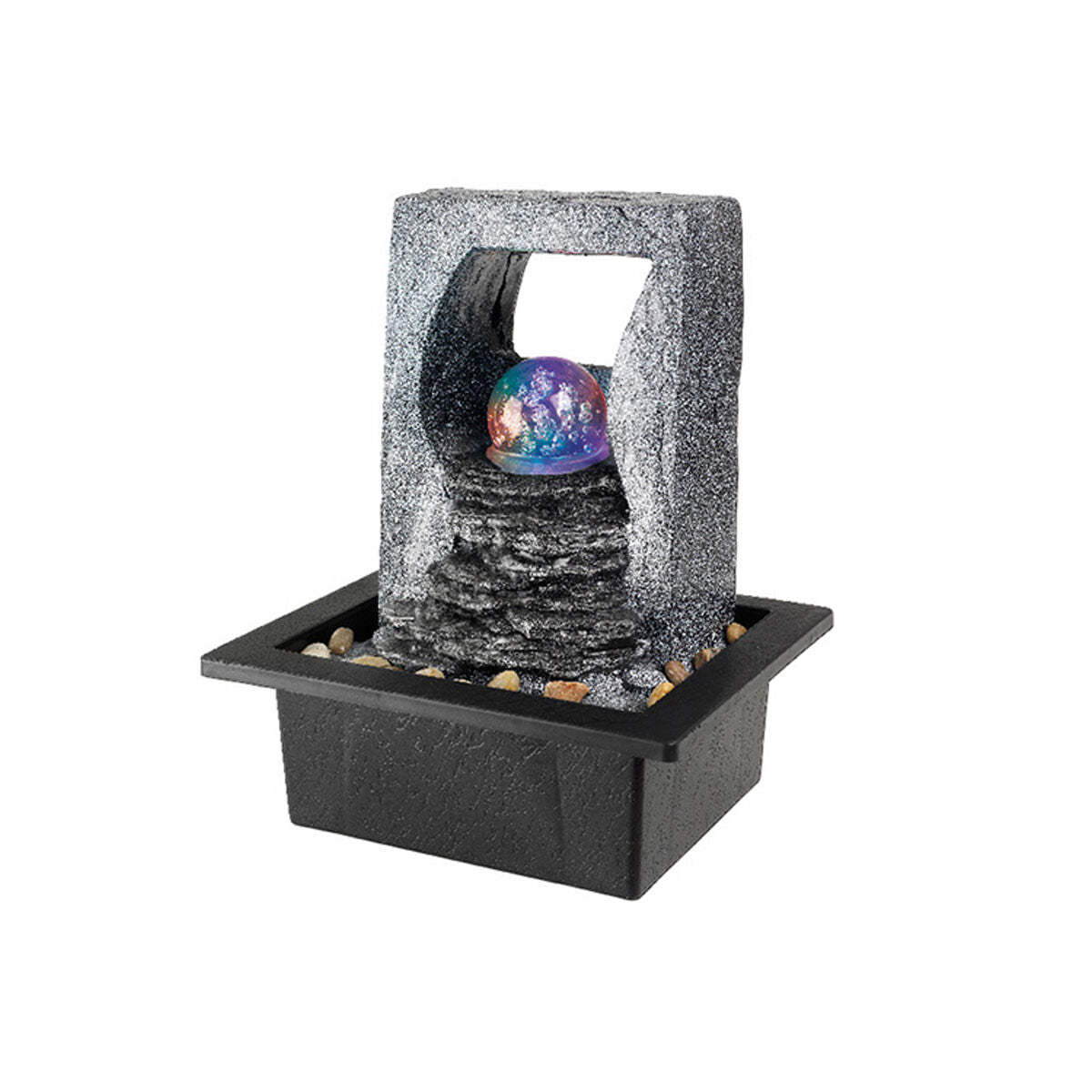 Lumineo Modern Resin Garden Fountain