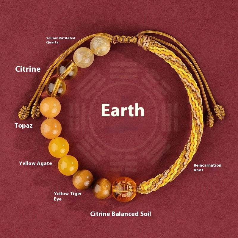 Pulseira Tibetana do Equilíbrio de Cinco Elementos