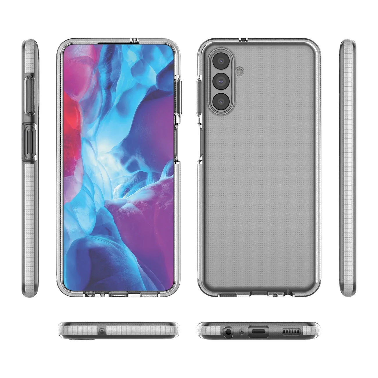 Funda de TPU con marco rosa para Samsung Galaxy A13 5G