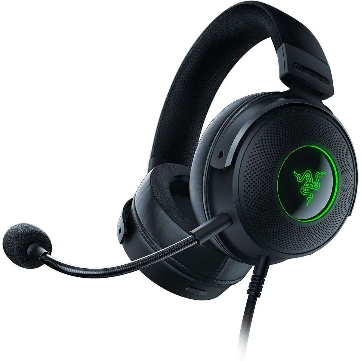 Fones de Ouvido de Tiaras Razer Kraken V3 HyperSense Preto