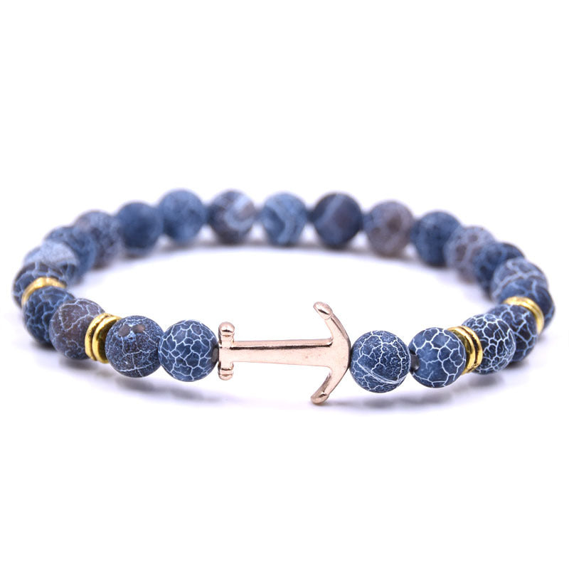 Pulsera de ancla en piedra natural