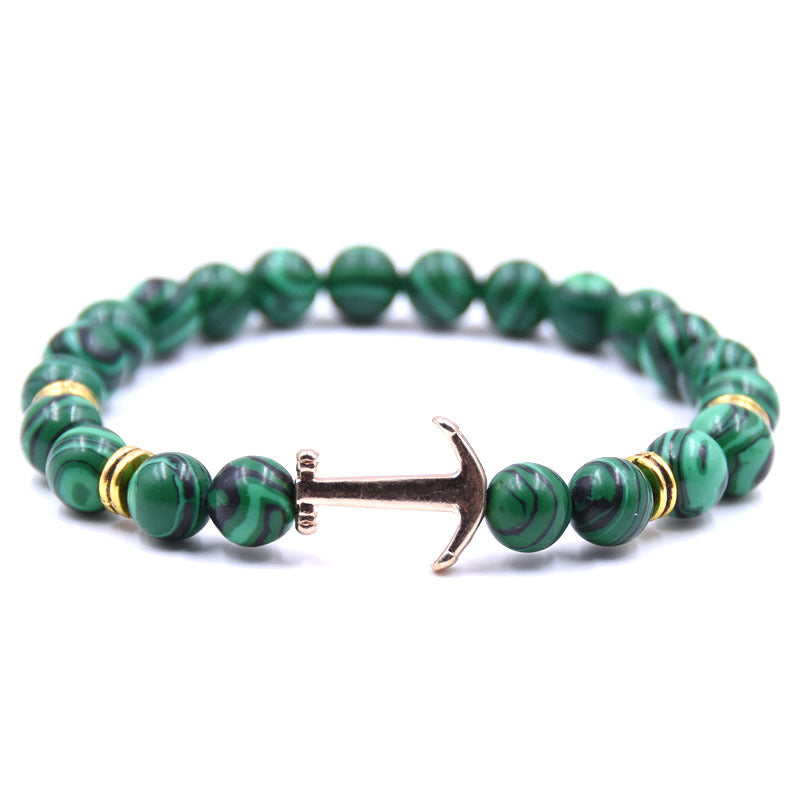 Pulsera de ancla en piedra natural