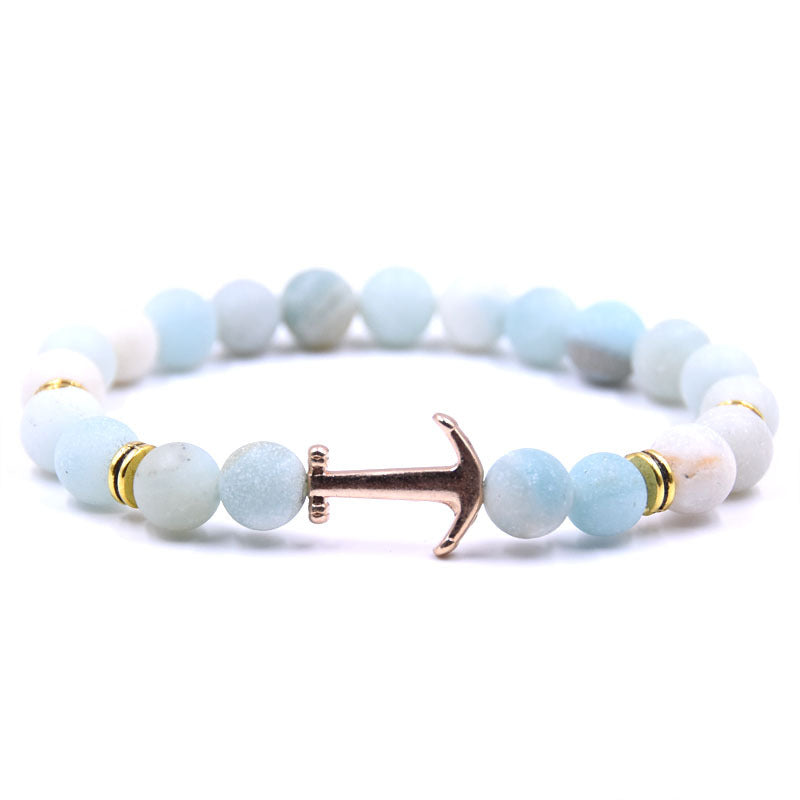 Pulsera de ancla en piedra natural