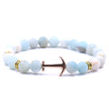 Pulsera de ancla en piedra natural