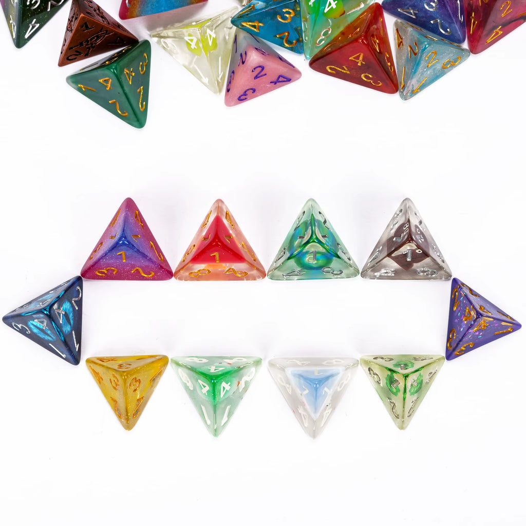 7Pcs/Set DND Random Color Dice Bulk D4 D6 D8 D10 D% D12 D20 Polyhedral Dice for Role Playing Board Games D&D Tabletop RPG